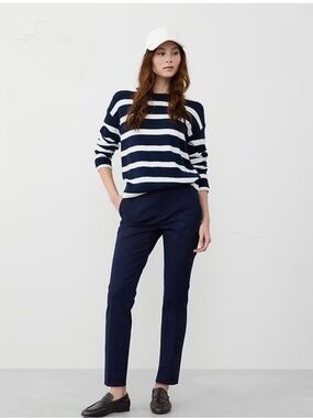 Banana Republic Navy classic Sloan Straight-Leg Trousers